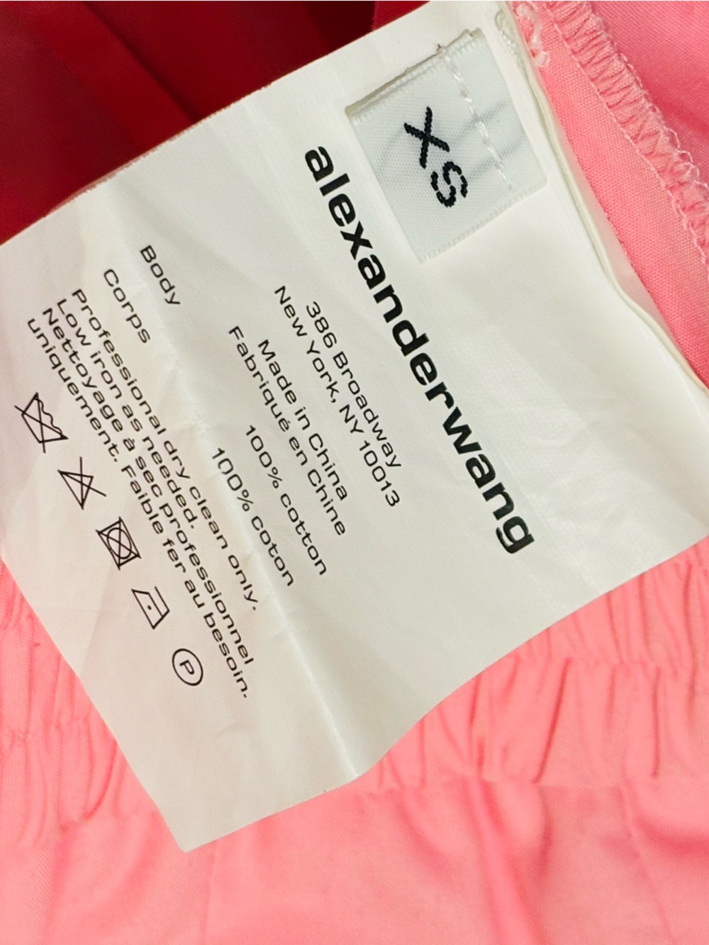 Alexander Wang NYC Pink Cotton Boxer Pant size XS - Picture 6 of 7